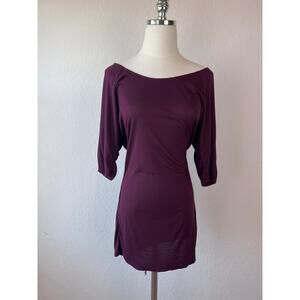 The Limited Burgundy Short Sleeve 100% Modal T Shirt size Medium